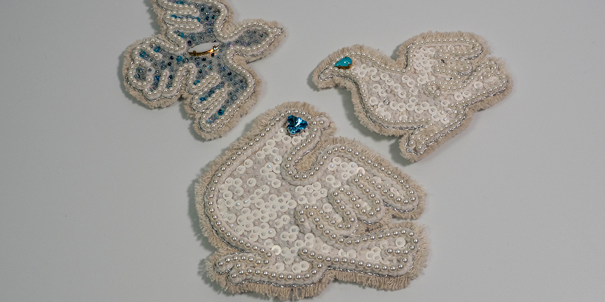 Doves Brooches