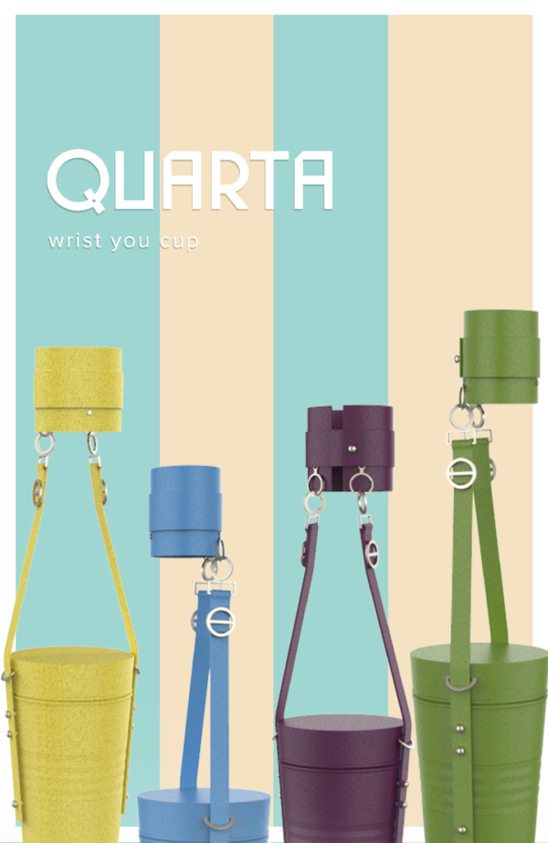 Quarta is a multifunctional cup holder design concept Branding