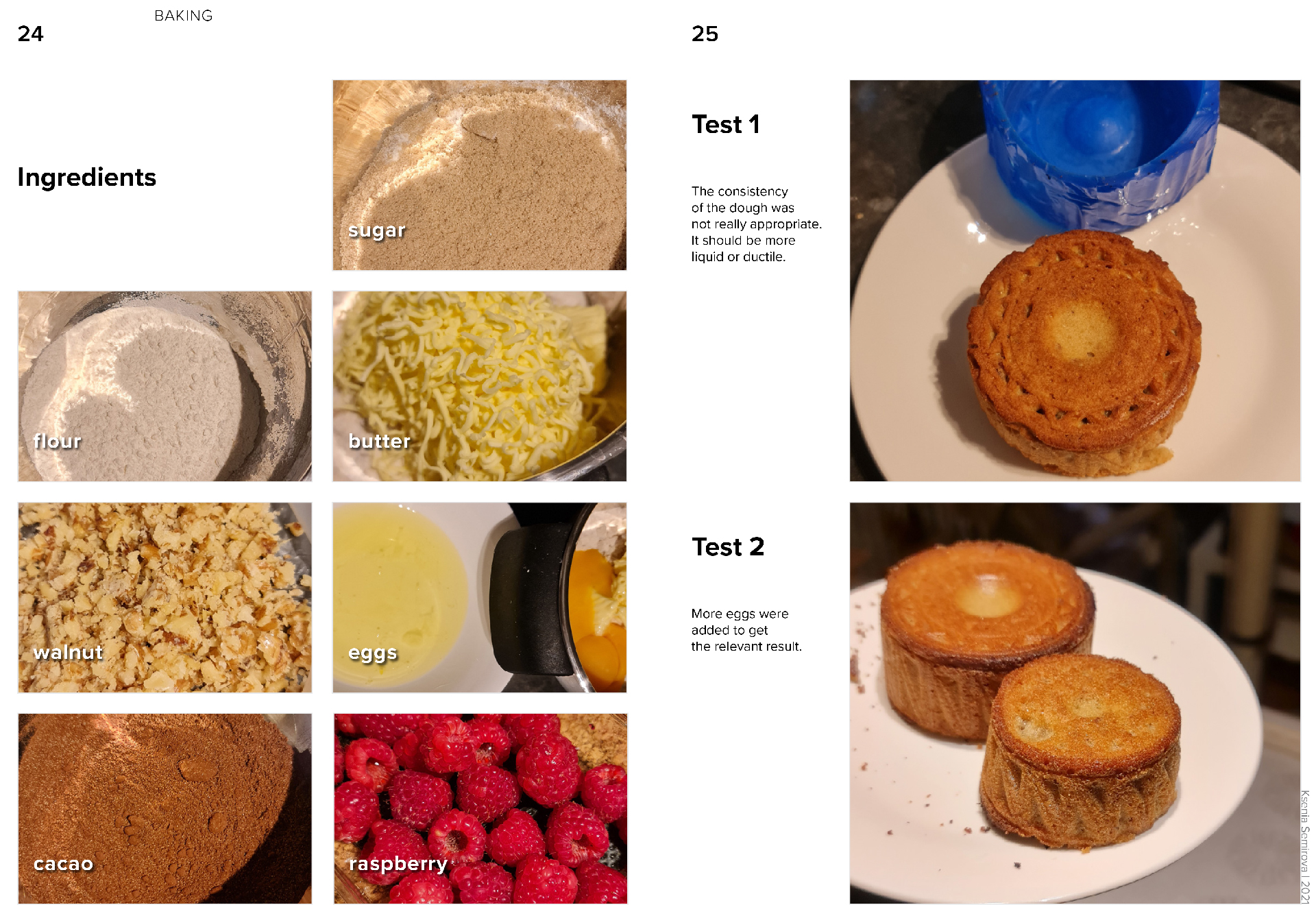 Food design project ingredients