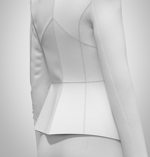 Fashion design, leather jacket concept, digital fashion, clo3d