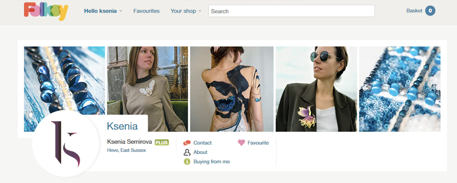 Shop on Folksy