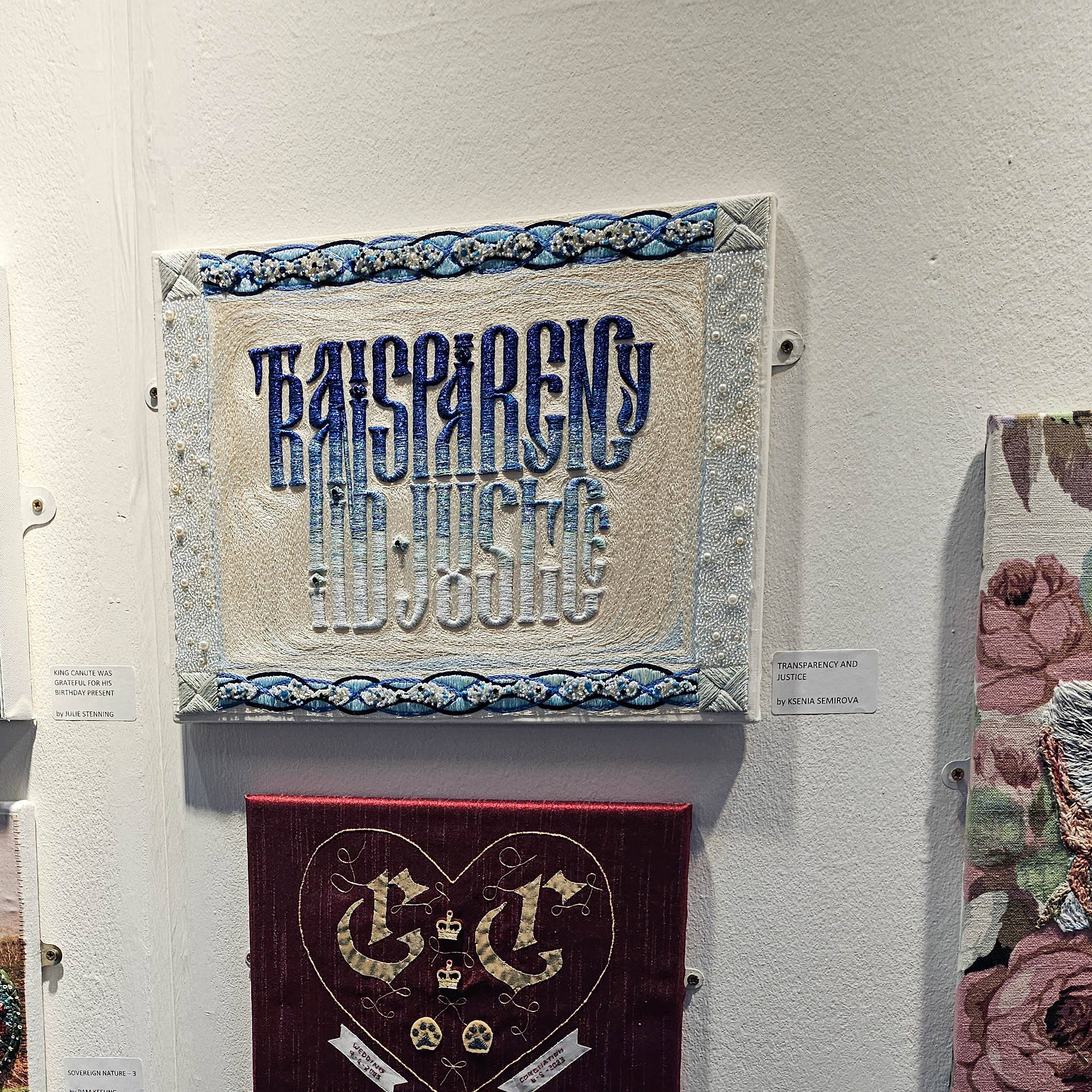 ‘Transparency and Justice’ Shines at the Knitting and Stitching Show!
