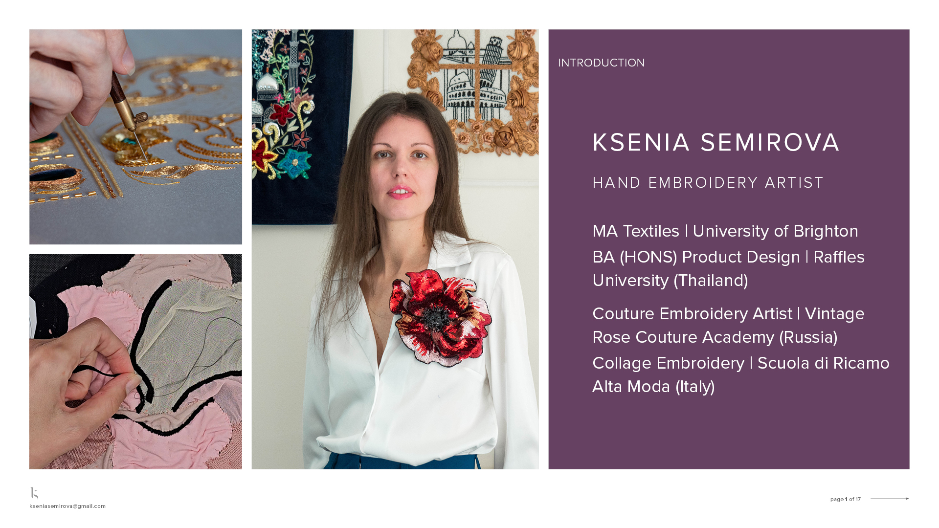 SDA Member Studio Visits with Ksenia Semirova (UK)