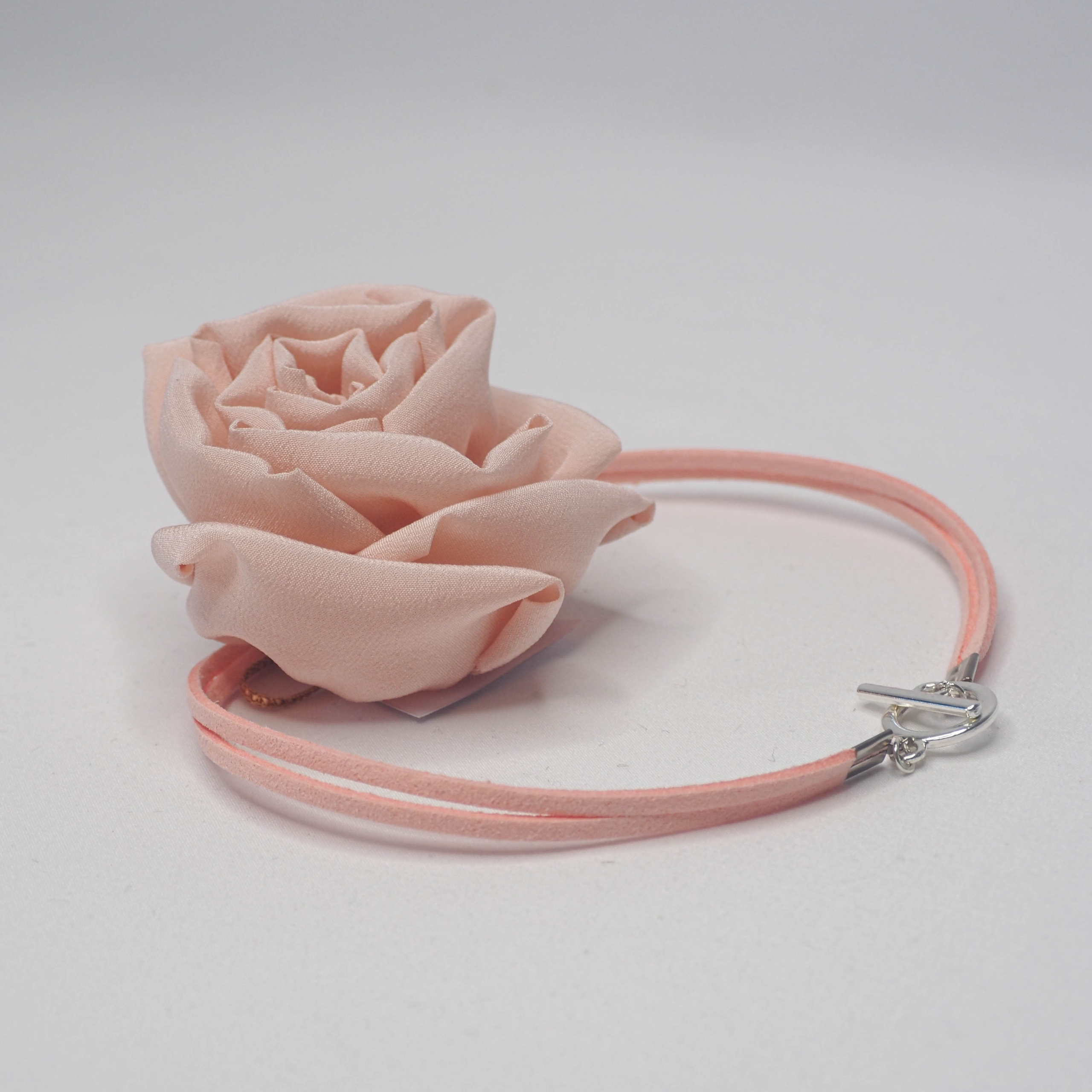 Silk Rose Choker Craft Kit Pink