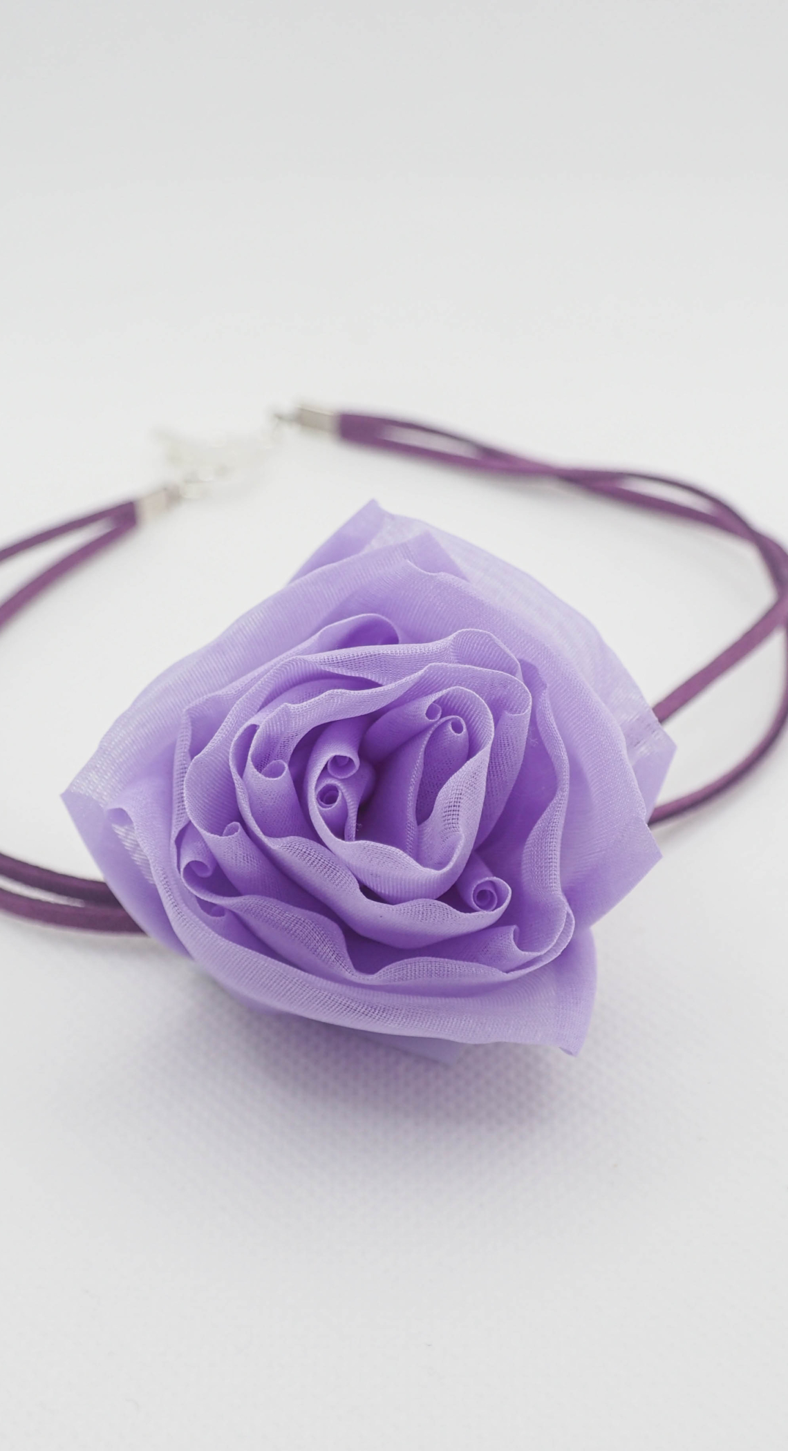 Organza Rose Choker Craft Kit Purple