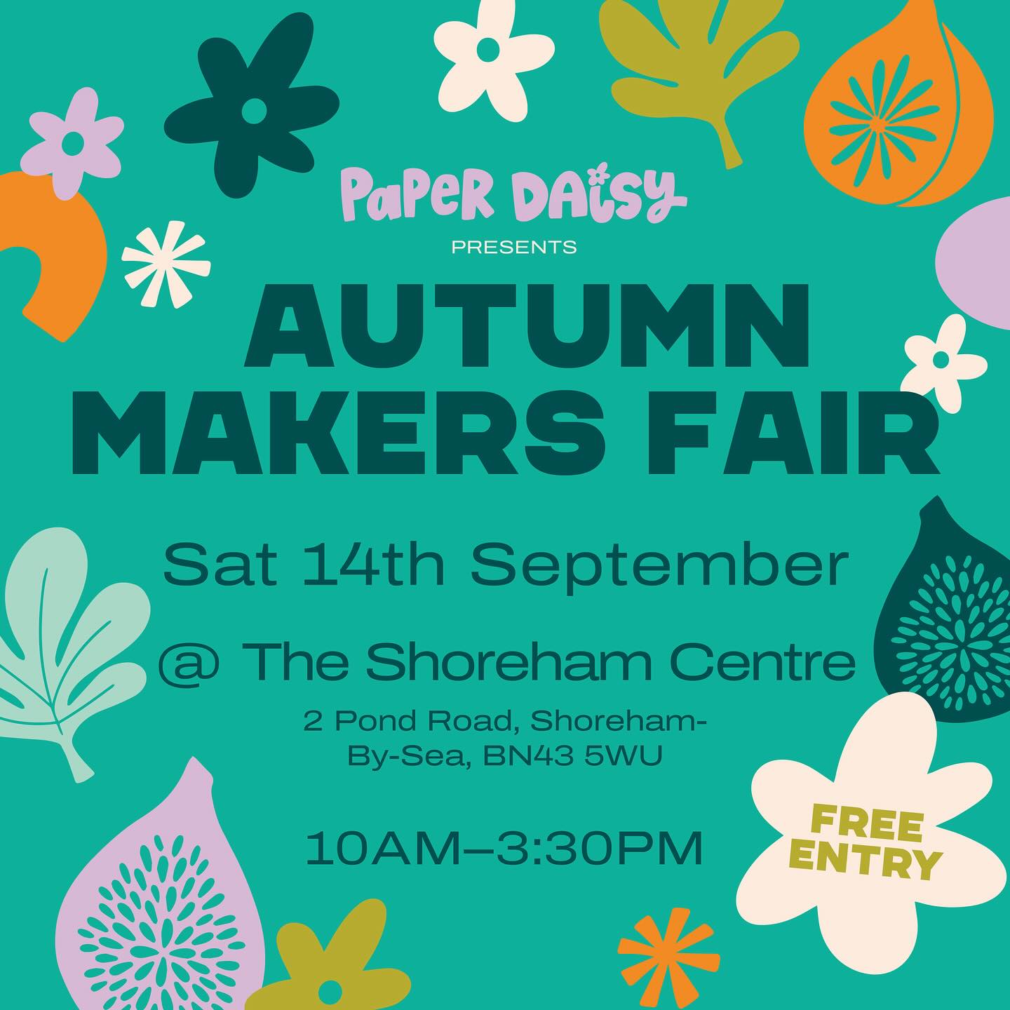 Autumn Makers Fair 2024: Handmade Crafts and Embroidery at Shoreham Centre