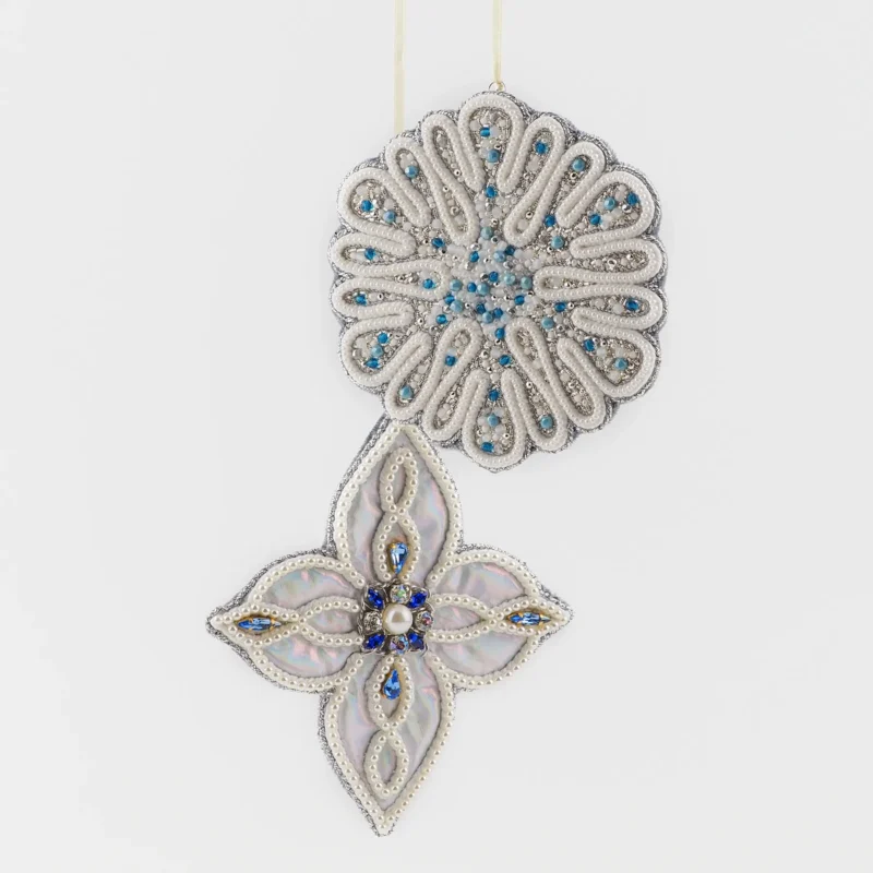 Handcrafted Snowflake Ornament – Jewels of Winter Collection