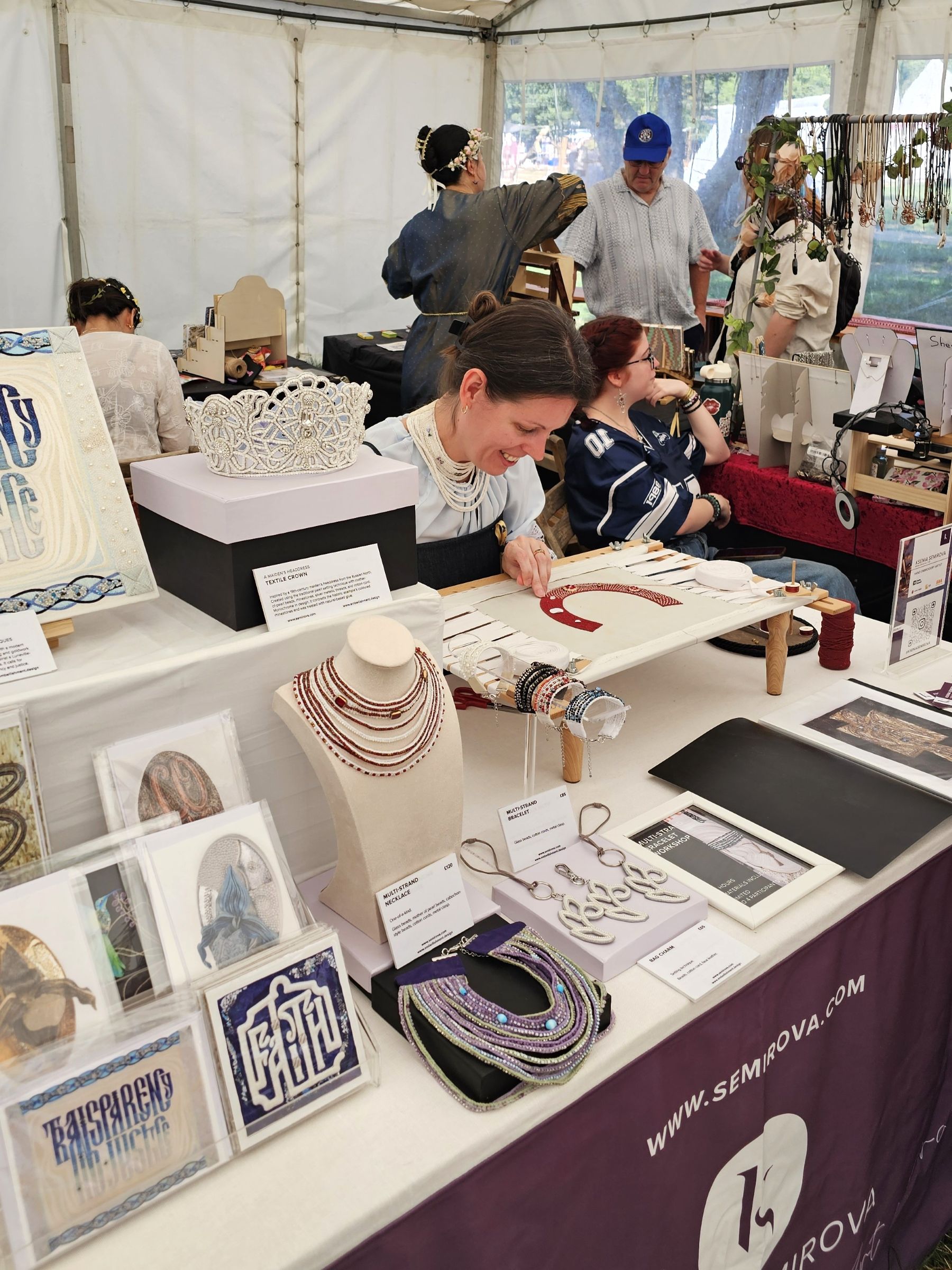 Hand Embroidery at England’s Medieval Festival