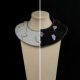 To the Moon and Back necklaces by Ksenia Semirova and Naomi Jacques, combining heritage pearl embroidery with contemporary glass
